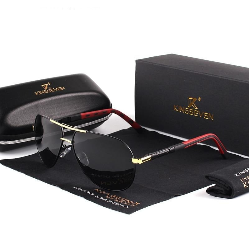 Vintage men's sunglasses – Luca-Gold Black-State of Style