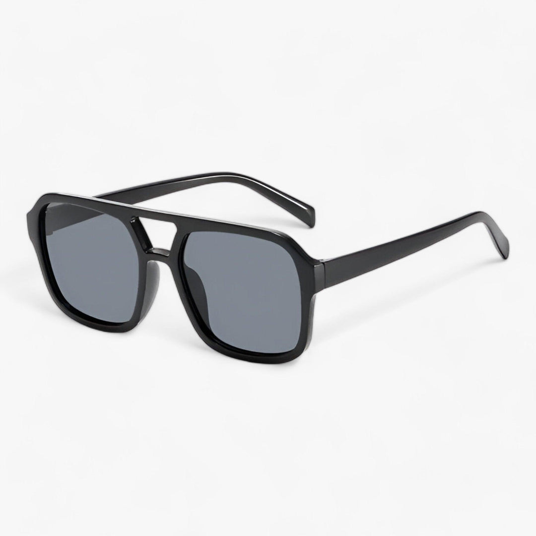 Vintage oversized sunglasses with square frame – Spectra-Black-State of Style