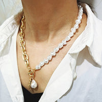 Vintage Pearl Choker Necklace | Women's Elegant Jewellery-Gold-State of Style