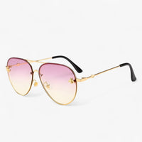 Vintage pilot sunglasses with bee detail – Halcyon-Gold Silver-State of Style