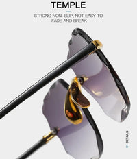 Vintage Rimless Sunglasses-1-State of Style