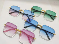 Vintage Rimless Sunglasses-1-State of Style