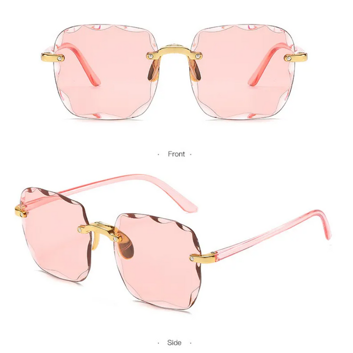 Vintage Rimless Sunglasses-1-State of Style