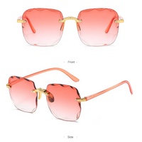 Vintage Rimless Sunglasses-1-State of Style