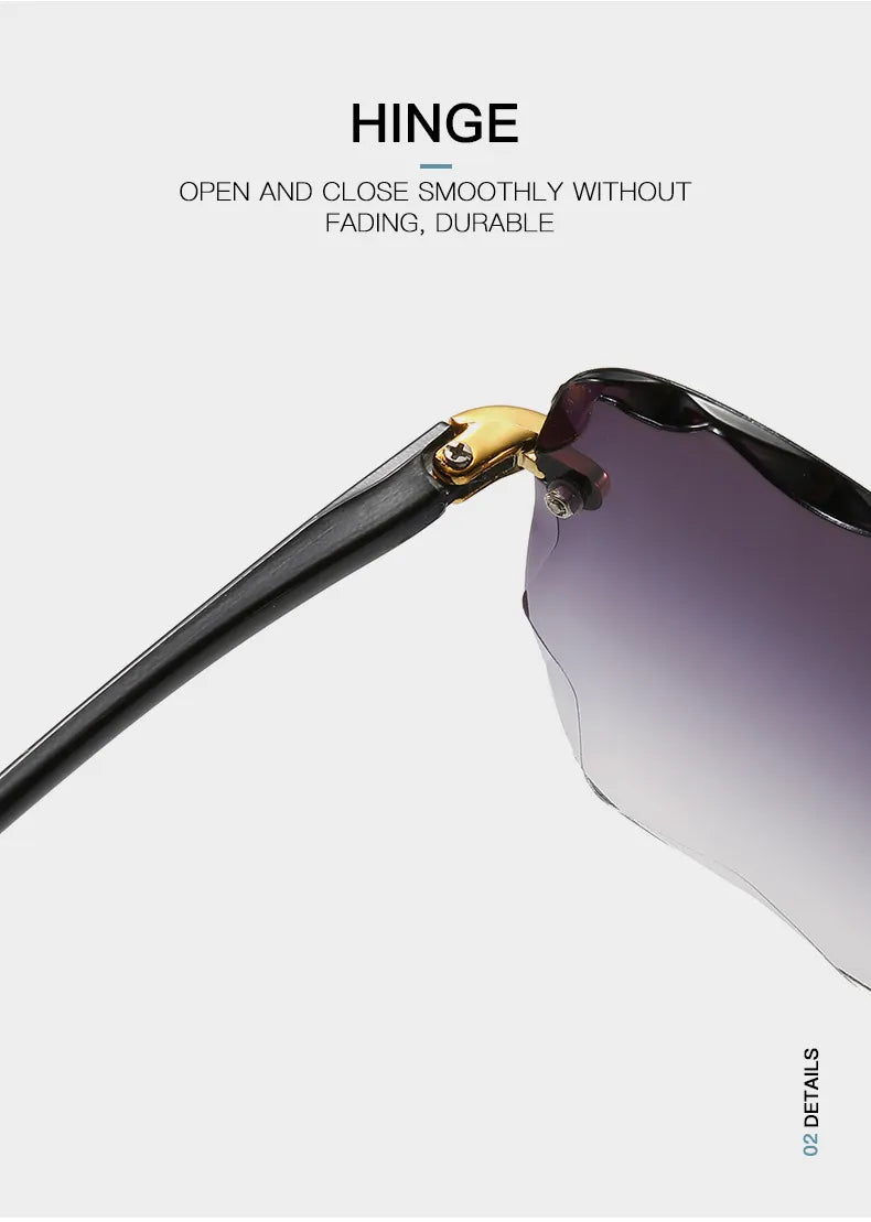 Vintage Rimless Sunglasses-1-State of Style