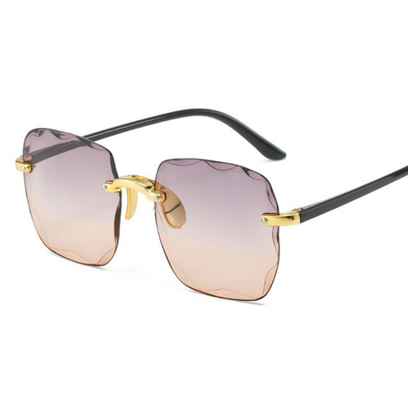 Vintage Rimless Sunglasses-3-State of Style