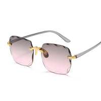 Vintage Rimless Sunglasses-4-State of Style