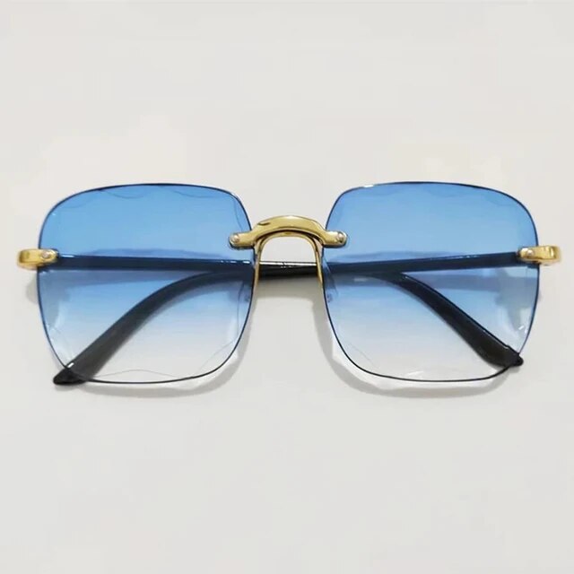 Vintage Rimless Sunglasses-8-State of Style