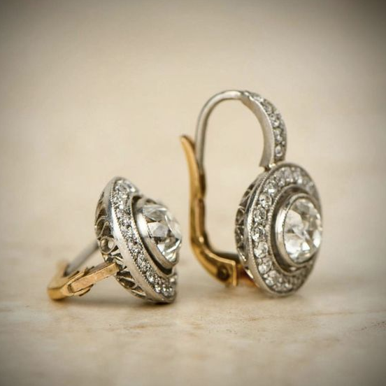 Vintage Silver Earrings with Zirconia - Elara-State of Style