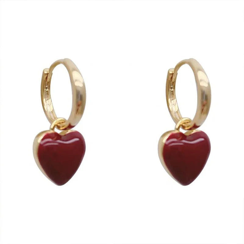 VINTAGE SPLIT HEART DROP EARRINGS | WOMEN'S JEWELLERY-State of Style