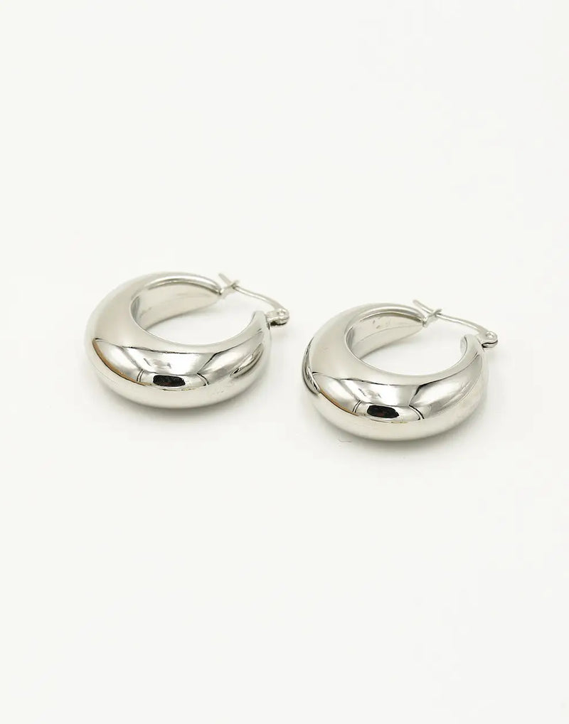 Vintage Style Hoop Earrings-925 Sterling Silver-State of Style