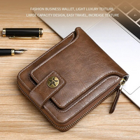 Vintage-Style PU Leather Wallet – Compact & Stylish-Black-State of Style