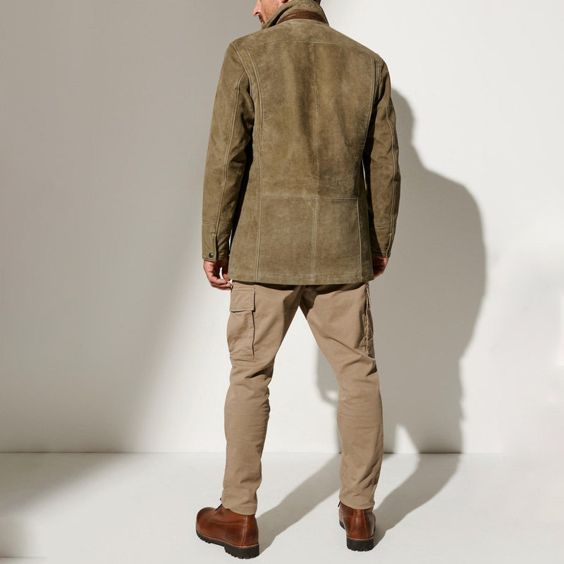 Vintage Suede Men's Jacket with Lining – Noam-S-State of Style