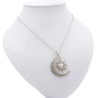 Vintage Sun and Moon Necklace-Gold-State of Style
