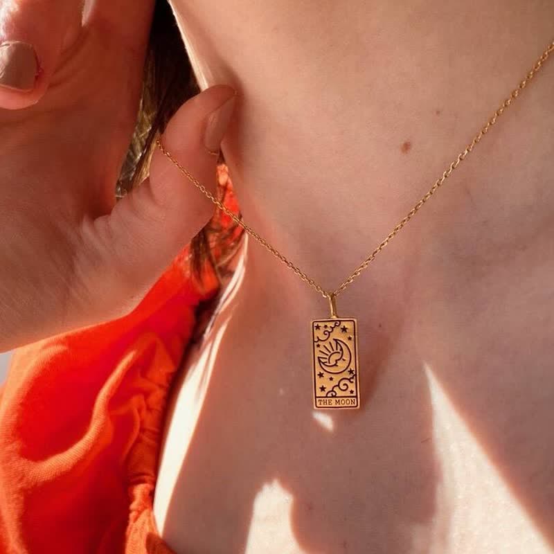 Vintage Tarot Card Good Luck Pendant - Seraphina-Star-Gold-State of Style