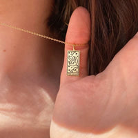 Vintage Tarot Card Good Luck Pendant - Seraphina-Star-Gold-State of Style