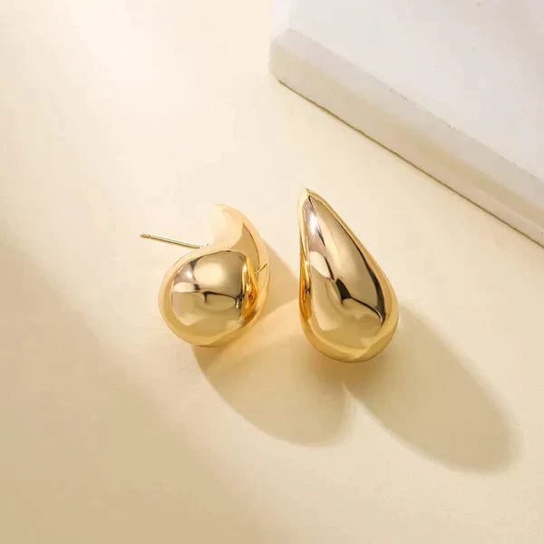 Vintage Teardrop Earrings - Aurielle-Gold-State of Style
