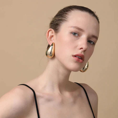 Vintage Teardrop Earrings - Aurielle-Gold-State of Style
