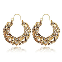 Vintage Totem Drop Earrings-Gold-State of Style