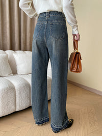 Vintage Wide Ladies Jeans - Mila-Blue-XS-State of Style