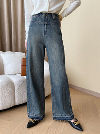 Vintage Wide Ladies Jeans - Mila-Blue-XS-State of Style