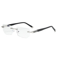 VisionPlus Multifocal Anti-Blue Light Reading Glasses-Silver-+1.00 / 40-44 years / 100°-State of Style