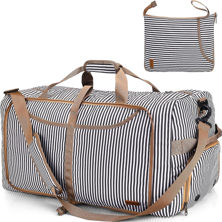 Large Foldable Travel Duffel Bag with Shoe Compartment – Water-Resistant & Durable