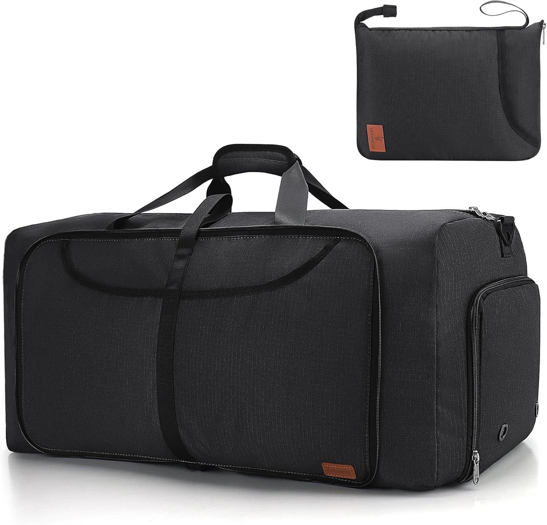 Large Foldable Travel Duffel Bag with Shoe Compartment – Water-Resistant & Durable