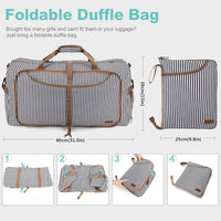 Large Foldable Travel Duffel Bag with Shoe Compartment – Water-Resistant & Durable