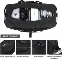 Large Foldable Travel Duffel Bag with Shoe Compartment – Water-Resistant & Durable