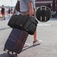 Large Foldable Travel Duffel Bag with Shoe Compartment – Water-Resistant & Durable