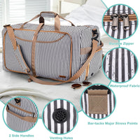 Large Foldable Travel Duffel Bag with Shoe Compartment – Water-Resistant & Durable