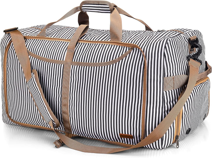 Large Foldable Travel Duffel Bag with Shoe Compartment – Water-Resistant & Durable