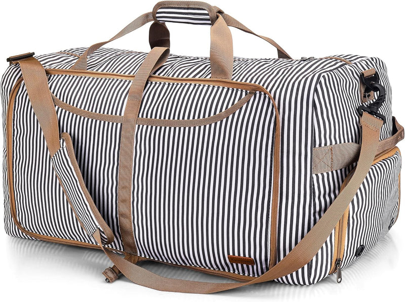 Large Foldable Travel Duffel Bag with Shoe Compartment – Water-Resistant & Durable