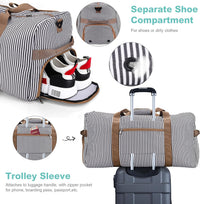 Large Foldable Travel Duffel Bag with Shoe Compartment – Water-Resistant & Durable