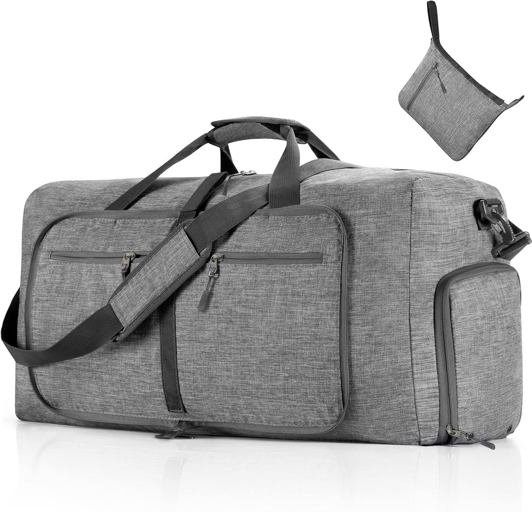Large Foldable Travel Duffle Bag with Shoe Compartment – Waterproof & Lightweight