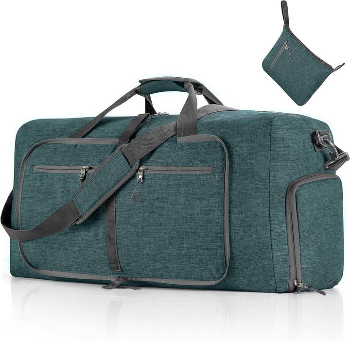 Large Foldable Travel Duffle Bag with Shoe Compartment – Waterproof & Lightweight