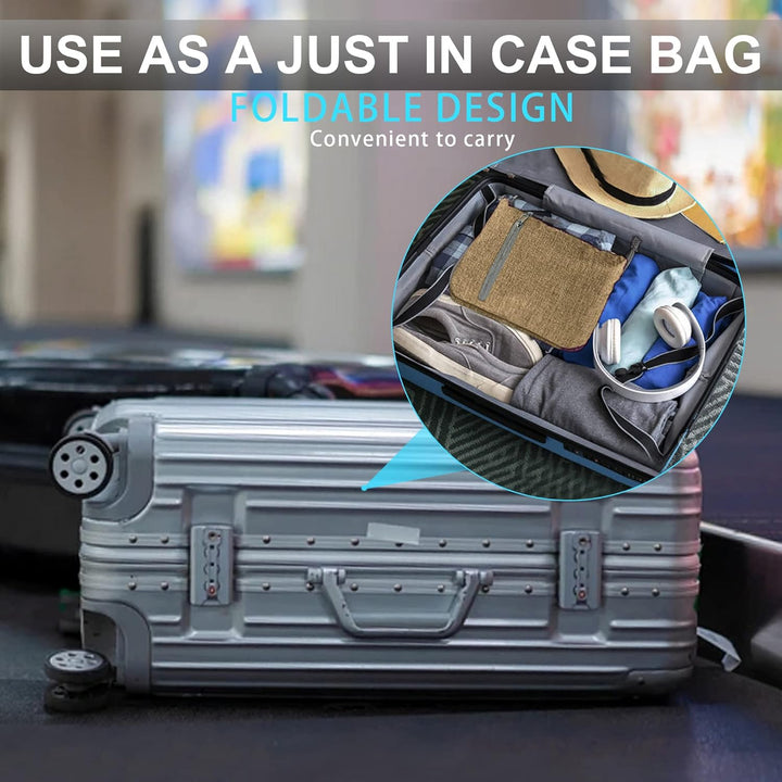 Large Foldable Travel Duffle Bag with Shoe Compartment – Waterproof & Lightweight