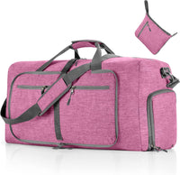 Large Foldable Travel Duffle Bag with Shoe Compartment – Waterproof & Lightweight