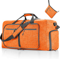 Large Foldable Travel Duffle Bag with Shoe Compartment – Waterproof & Lightweight