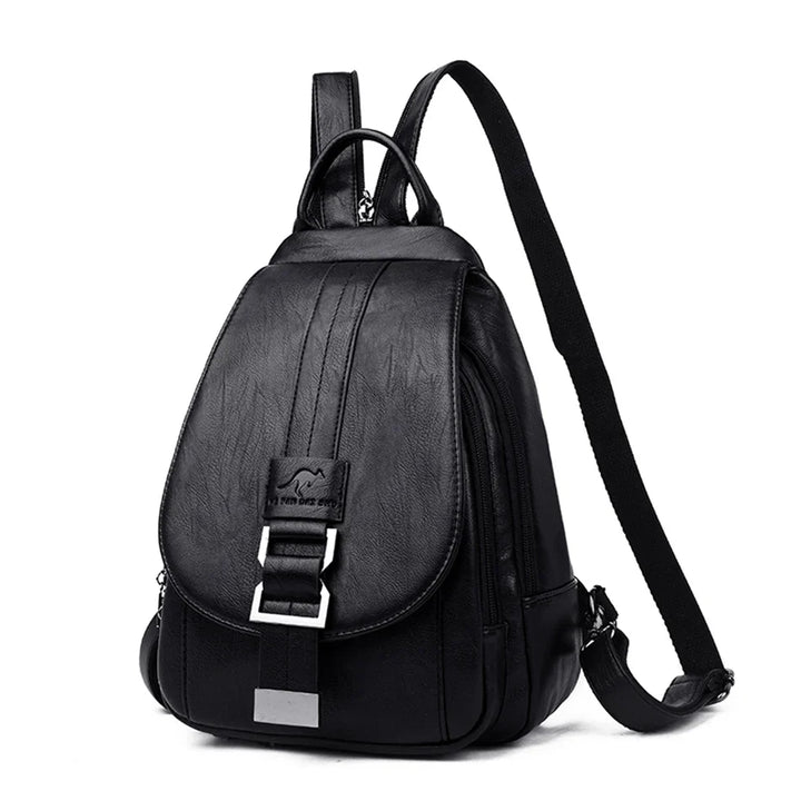 Premium Water-Resistant Leather Backpack for Women