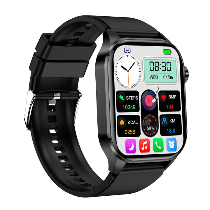 Smartwatch with ECG, Blood Sugar and Blood Pressure Monitoring - HealthSync