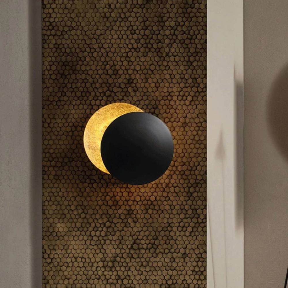 Wall lamp with Magical Moonlight - Lunora-Black-20 cm-State of Style