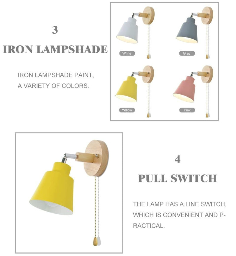 Wall lamp with pull switch - TwistGlow-White-With a Toggle Switch-State of Style