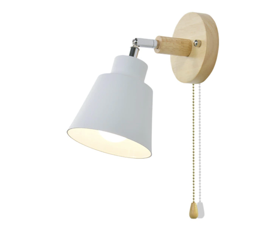 Wall lamp with pull switch - TwistGlow-White-With a Toggle Switch-State of Style