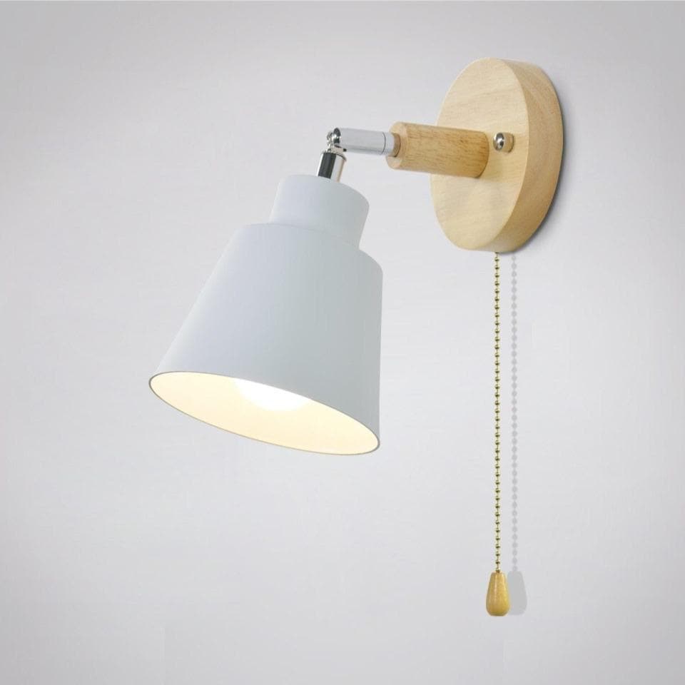 Wall lamp with pull switch - TwistGlow-White-With a Toggle Switch-State of Style