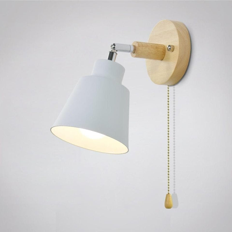 Wall lamp with pull switch - TwistGlow-White-With a Toggle Switch-State of Style