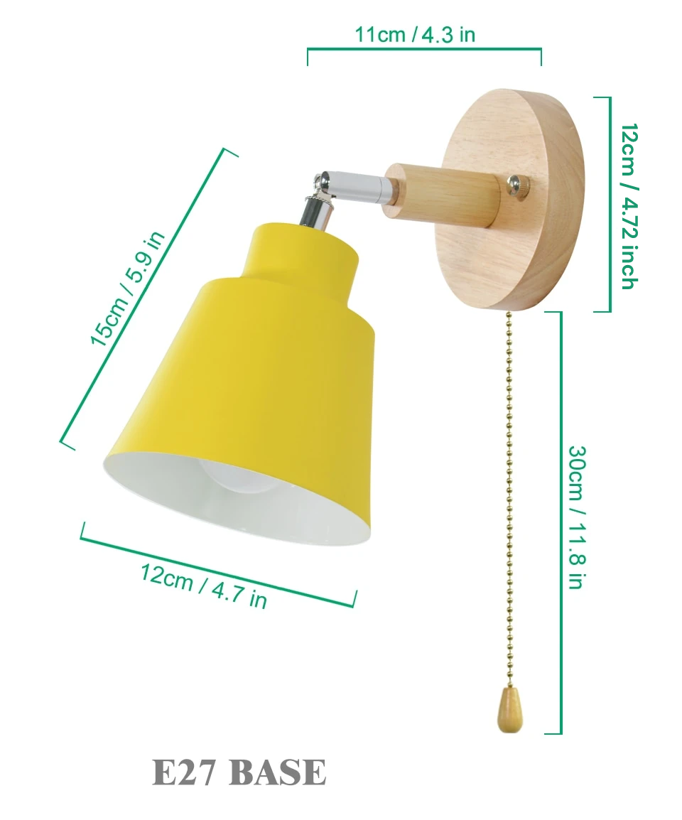 Wall Lamp with Pull Switch - TwistGlow-White-With pull switch-State of Style