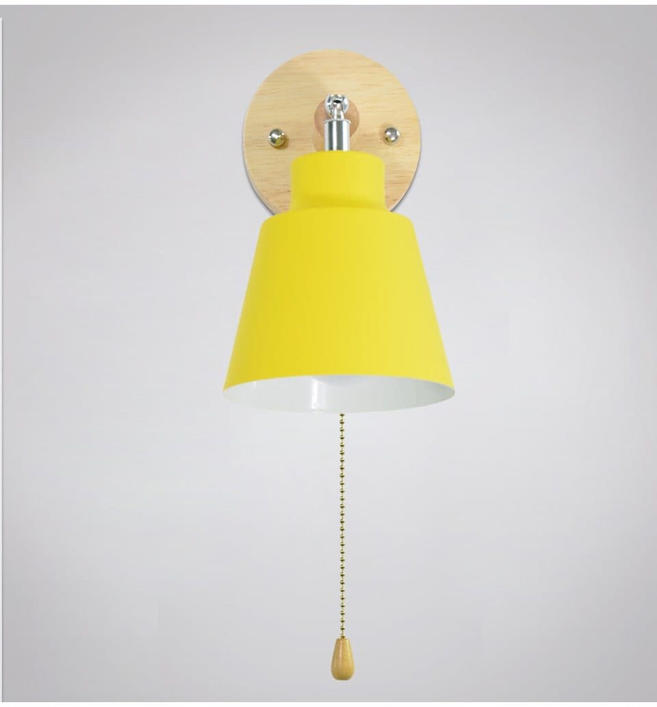 Wall lamp with pull switch - TwistGlow-Yellow-With a Toggle Switch-State of Style