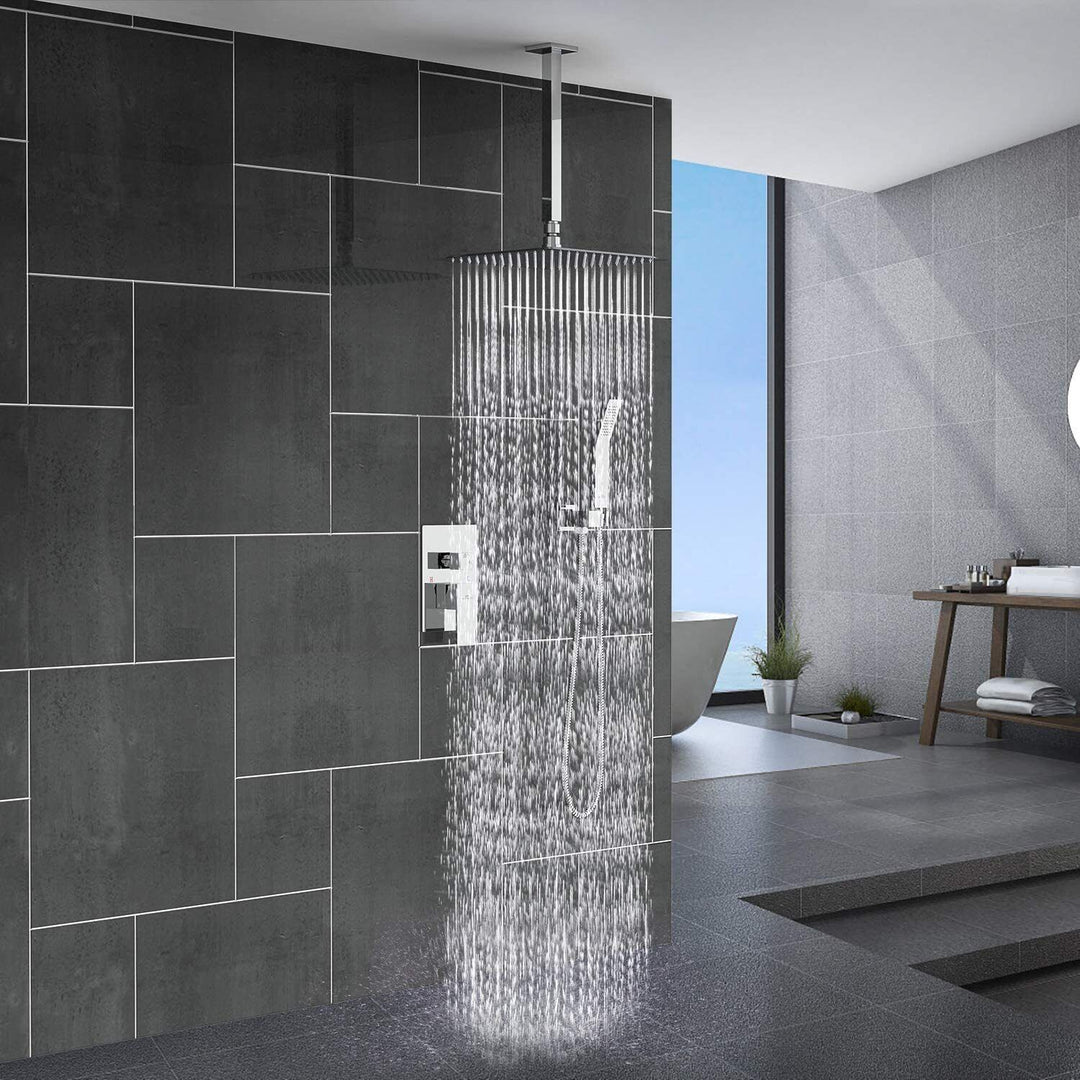 Wall-Mounted Rain Shower - RainFlow Ultra-S-Square-State of Style